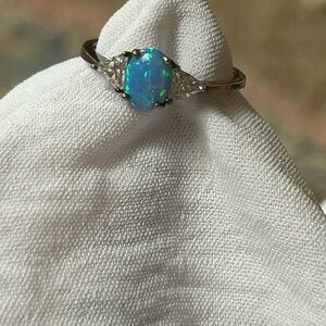 Blue opal Avon 925 ring